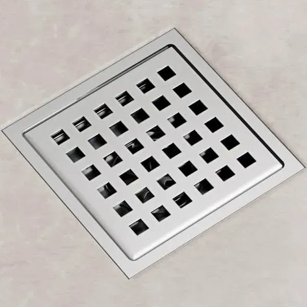 Vigo VG07004CH 2-1/4&#034; Shower Drain with Pattern Grate - Chrome