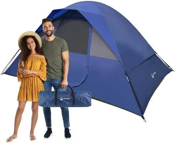 Wakeman Outdoors 5 Person Camping Dome Tent