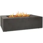 Real Flame Baltic Natural Gas Rectangle Fire Table Glacier Gray