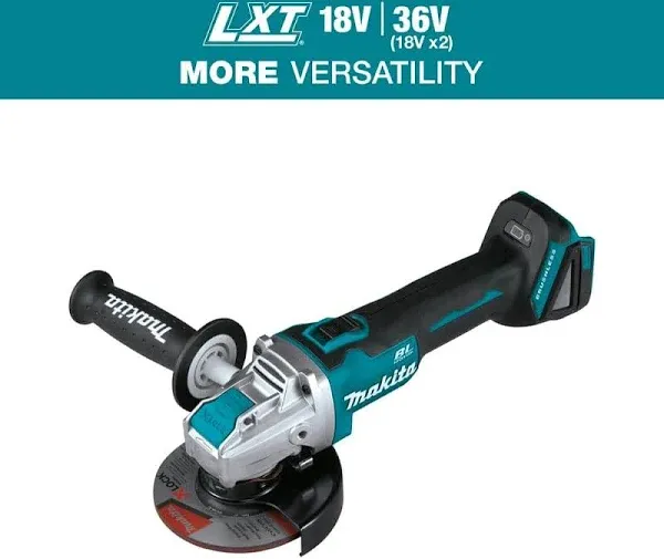 Makita XAG25Z 18V LXT 4-1/2” / 5" X-LOCK Angle Grinder, with AFT