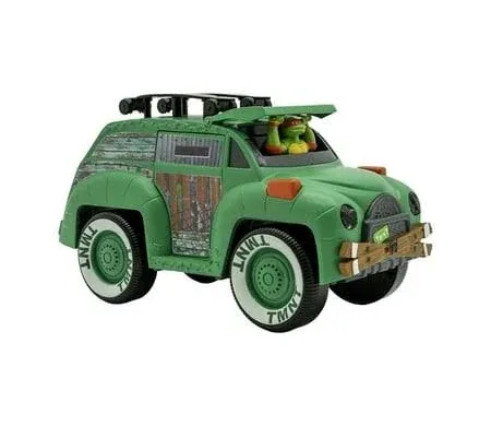 Teenage Mutant Ninja Turtles, Turtle Party Cruiser w/Lights and Sounds, Vintage Styling, Interactive Play, Ages 3+