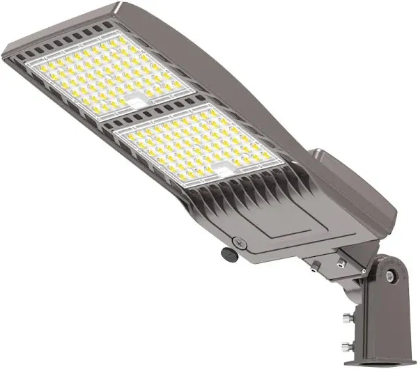 320W LED Parking Lot Light with Photocell - UL DLC Listed 44800LM IP65 5000K ...