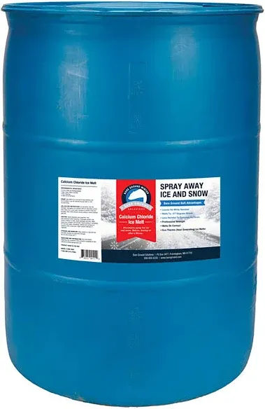 Am Leonard Bare Ground Bolt Calcium Chloride Liquid Ice Melt 30 Gallon Drum