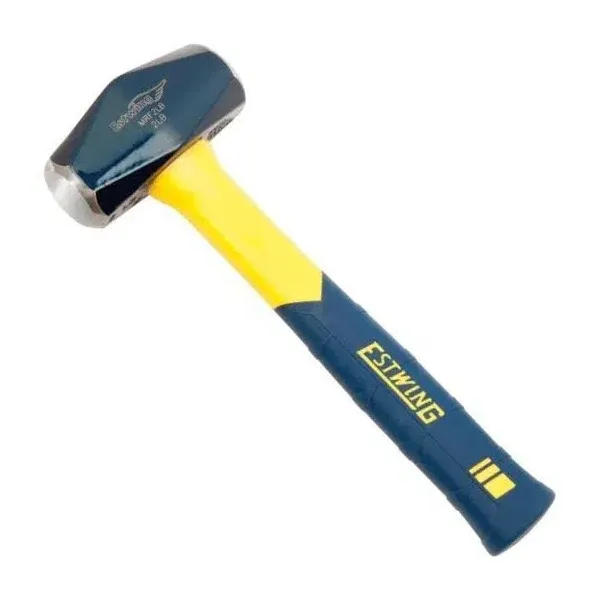 Sure Strike Drilling/Crack Hammer - 3-Pound Sledge with Fiberglass Handle &amp; No-S