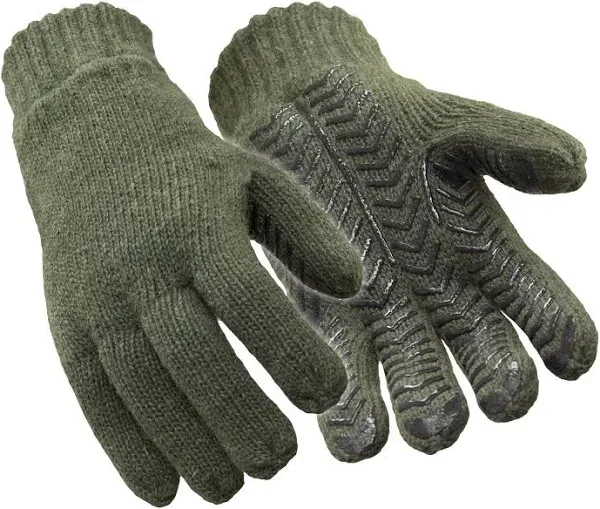 Refrigiwear Fleece Lined Insulated Wool Grip Gloves 0421RGRN