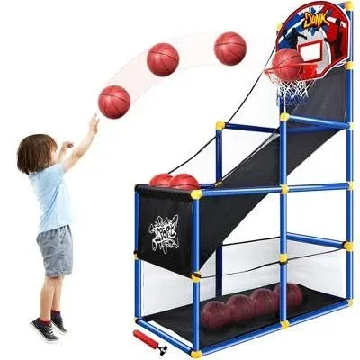 Kids Arcade Basketball Game Set with Hoop