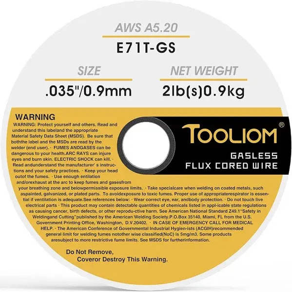 Tooliom E71t-gs Diameter Spool Flux Core Self-shielded Carbon Steel Mig Welding Wire