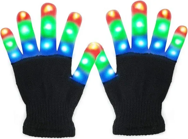 Party Favors for Kids, Viposoon Children LED Finger Light Gloves Cool Toys