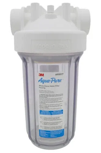 3M Aqua-Pure 5639203 AP801T 1" NPT Clear Whole House Large Diameter Filter Housing