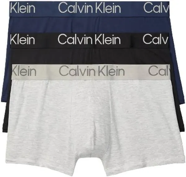 Calvin Klein Men's Ultra Soft Modern 3 Pack Trunks