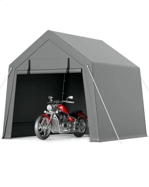 GarveeLife Carport Storage Shed Portable Garage with Roll-up Zipper Door