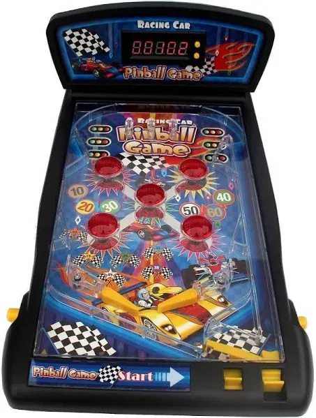 Pinball Machine, Electronic Tabletop Pinball Game, 16.5 Inch Table Pinball wi...