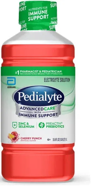 Pedialyte Electrolyte Solution, Cherry Punch - 33.8 fl oz