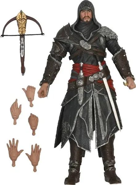 ASSASSIN&#039;S CREED EZIO REVELATIONS AUDITORE MENTOR MODEL STATUE FIGURE TOY GIFTS