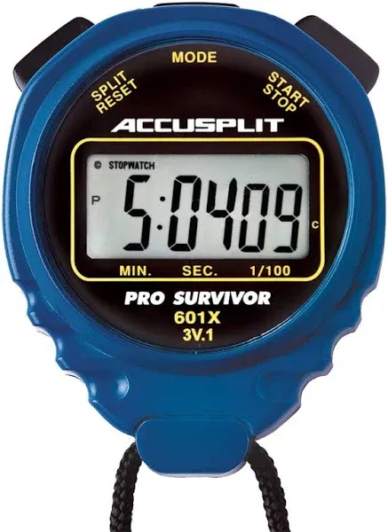 ACCUSPLIT Pro Survivor - A601X Stopwatch, Clock, Extra Large Display