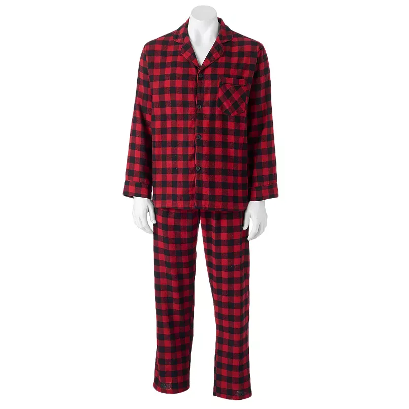 Men's Hanes Ultimate® Plaid Flannel Pajama Set