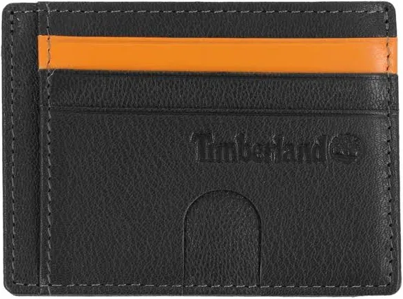 Timberland Men's Slim Leather Front Pocket Credit Card Holder Wallet