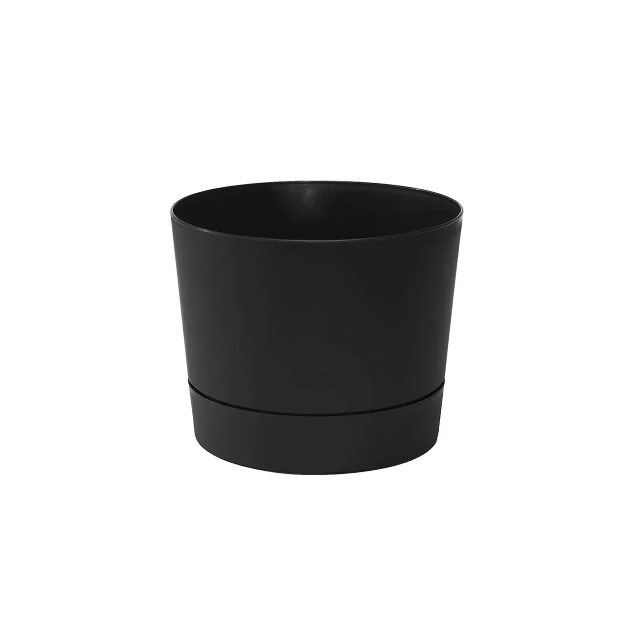 Root & Vessel Majestic Low Profile Cylinder Pots, 6½-inch, Black