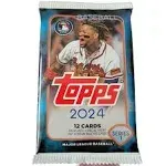 2024 Topps Series 1 Baseball Blaster Box Value Pack - 1 Pack - 12 Cards