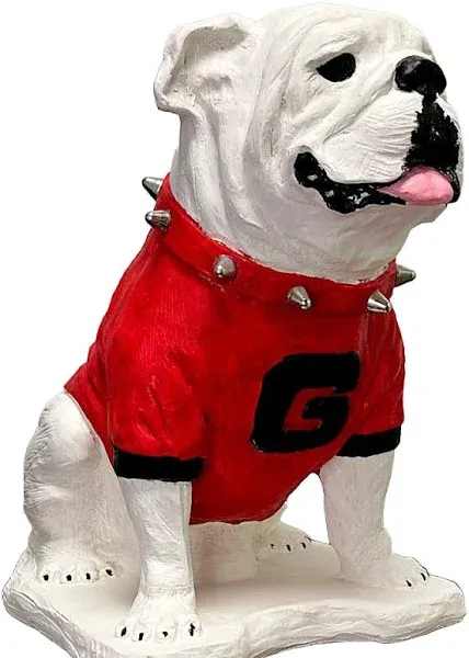 UGA Georgia Bulldog Mascot Stone Statue for Garden, Yard, Home Decor and Porch.