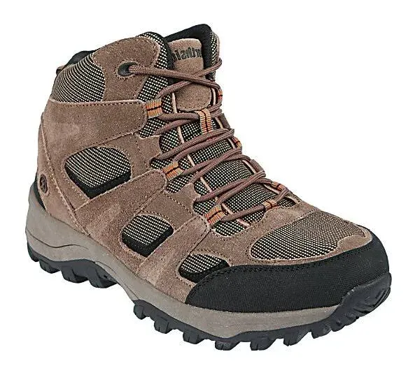 Northside Monroe Men&#039;s Brown Black Leather Mid Lace Up Hiking Boot Size US 10