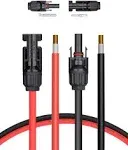 BougeRV 20 Feet 10AWG Solar Extension Cable with MC4 Female and male Connector Panel Kit