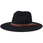 Field Proper Wool Felt Fedora Hat - Black