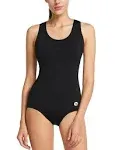 Baleaf Women's Conservative Athletic Racerback One Piece Training Swimsuit Swimwear Bathing Suit Black 34