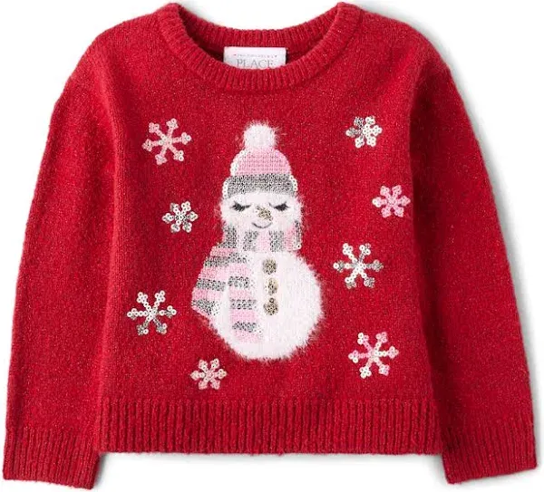 Toddler Girls Sequin Sweater - Gray