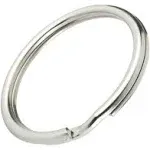 Bulk 100 Pack - 1" Key Rings - Heat Treated Heavy Duty & Durable Premium Split Ring Keychains by Specialist ID