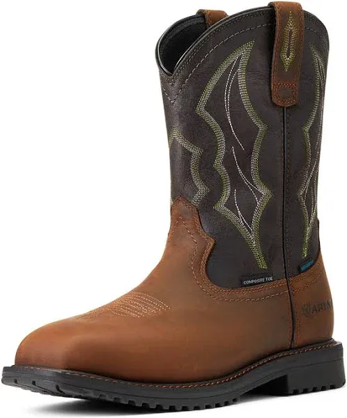 Ariat Men's RigTek Wide Square Toe Waterproof Composite Toe Work Boot