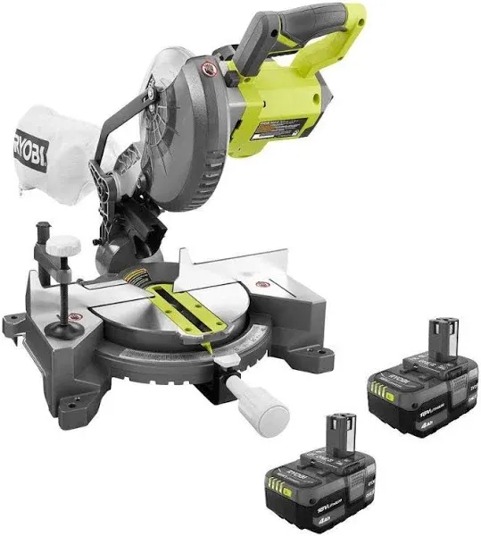 RYOBI 18-Volt ONE+ Cordless 7-1/4 in. Compound Miter Saw with Blade