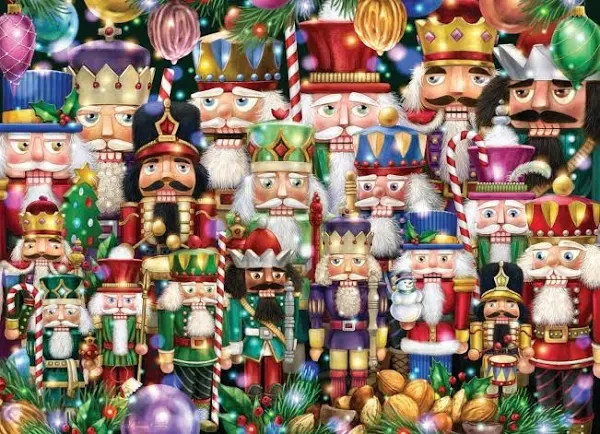 Advent Calendar Jigsaw Puzzle 2024 - 'Nutcracker Suite' 1000 Pieces by Vermont Christmas Company - 24 Puzzle Sections to Complete - Count Down to Christmas Each Day in December