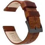 Weathered Brown Leather Quick Release | BARTON Watch Bands