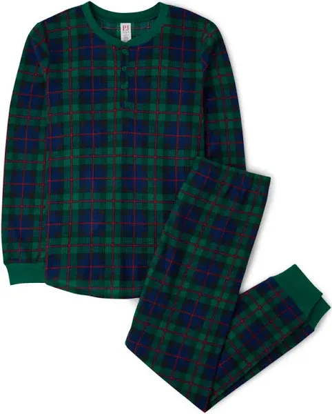 The Children's Place Baby Family Matching, Plaid Thermal Pajamas Sets