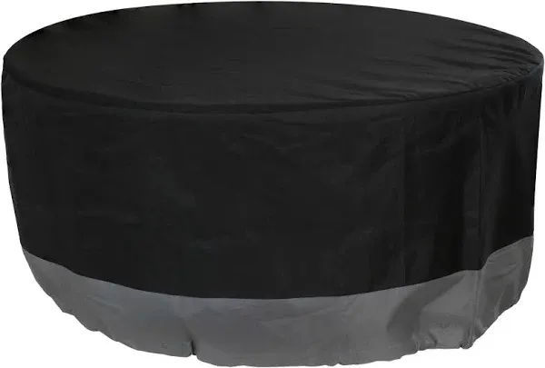 Sunnydaze Decor 2-Tone Polyester Round Outdoor Fire Pit Cover