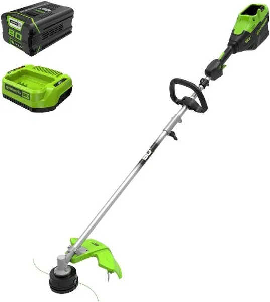 Greenworks 80V Brushless String Trimmer Battery and Charger Included