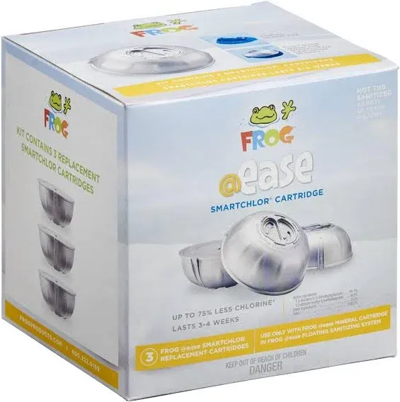 FROG @ease: Floating Sanitizing + 3 SmartChlor Cartridges. USA.