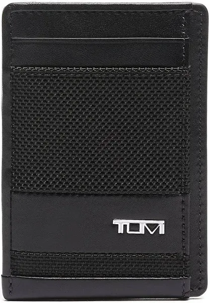 Tumi Alpha Black Money Clip Card Case