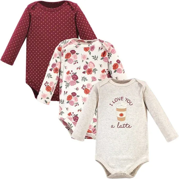 Hudson Baby Cotton Long-Sleeve Bodysuits