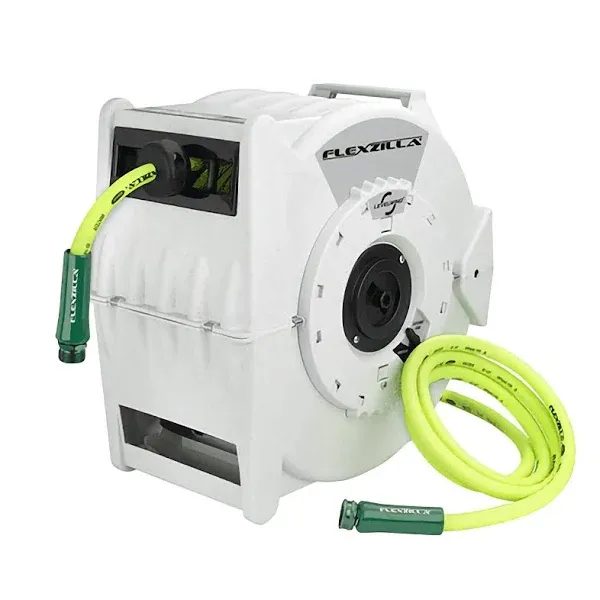 Flexzilla® Retractable Water Hose Reel w/ 1/2&quot;x 70&#39; Hose