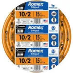 Southwire 28829026 10/2 AWG Romex SIMpull 15' NM B Cable with Ground