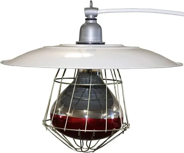 Rite Farm Products Industrial 12 inch Brooder Lamp Fixture Chicken Coop House Chick Warmer Heat Light