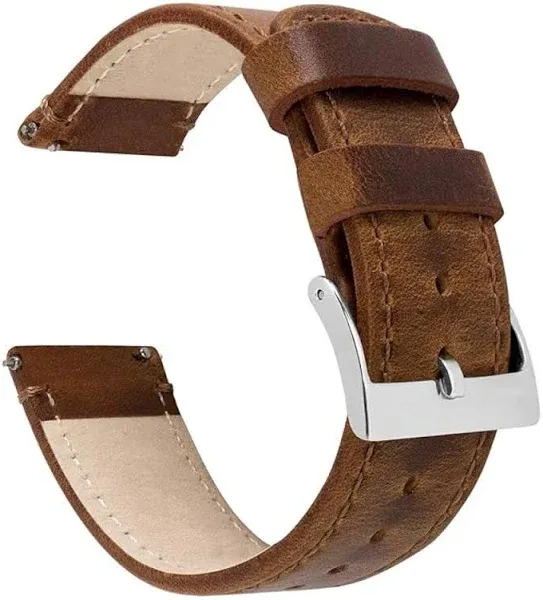 Weathered Brown Leather Watch Band