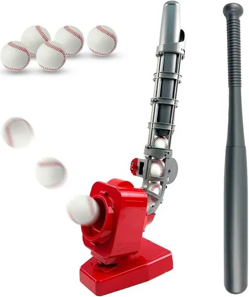 Playhiland Kids Auto Baseball Pitching Machine