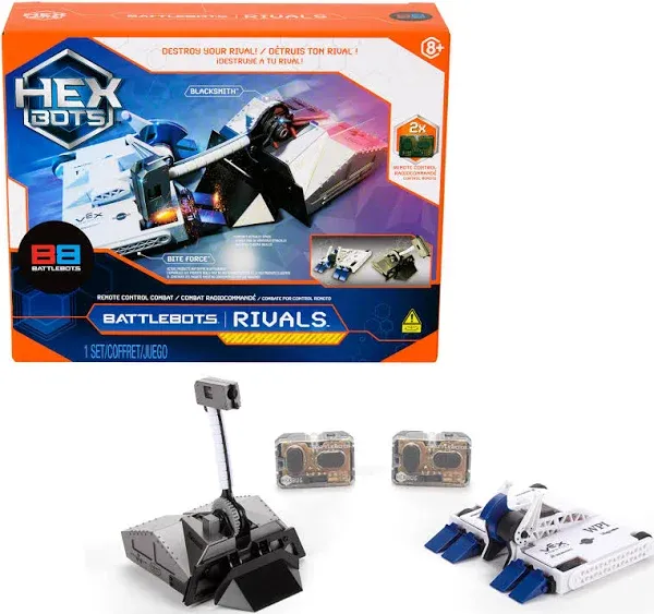 BattleBots Arena Bite Force &amp; Blacksmith, Remote Control Robot Toys for Kids... 