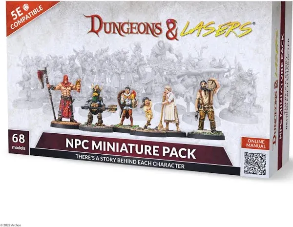 Dungeons & Lasers: Miniatures NPC Miniature Pack