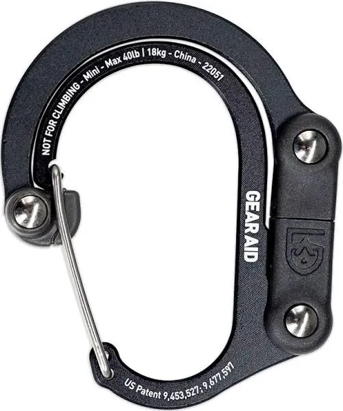 GEAR AID Hero Clip Mini Carabiner Clip and Hook