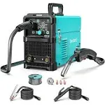 bestarc 145A MIG Welder, 110V/220V Dual Voltage Gas/Gasless Flux Core MIG Welder/Lift TIG/Stick 3 in 1 Synergic MIG145 9GEN Welding Machine, Flux