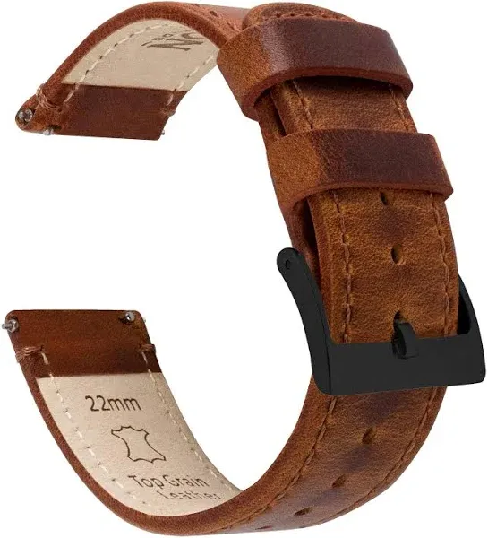 Weathered Brown Leather Watch Band Watch Band